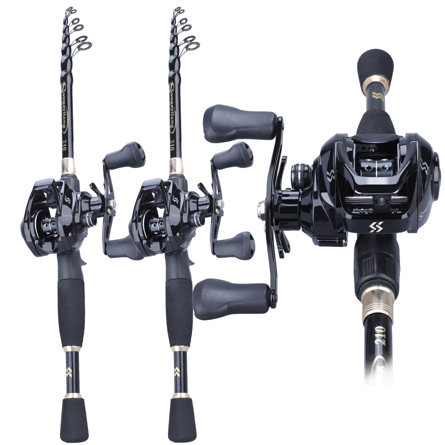 

Комбинированная удочка из углеродного волокна длиной 1,8–2,4 м с рыболовной катушкой 12 + 1BB для ловли карпа в морской воде 2.1m&Left handle