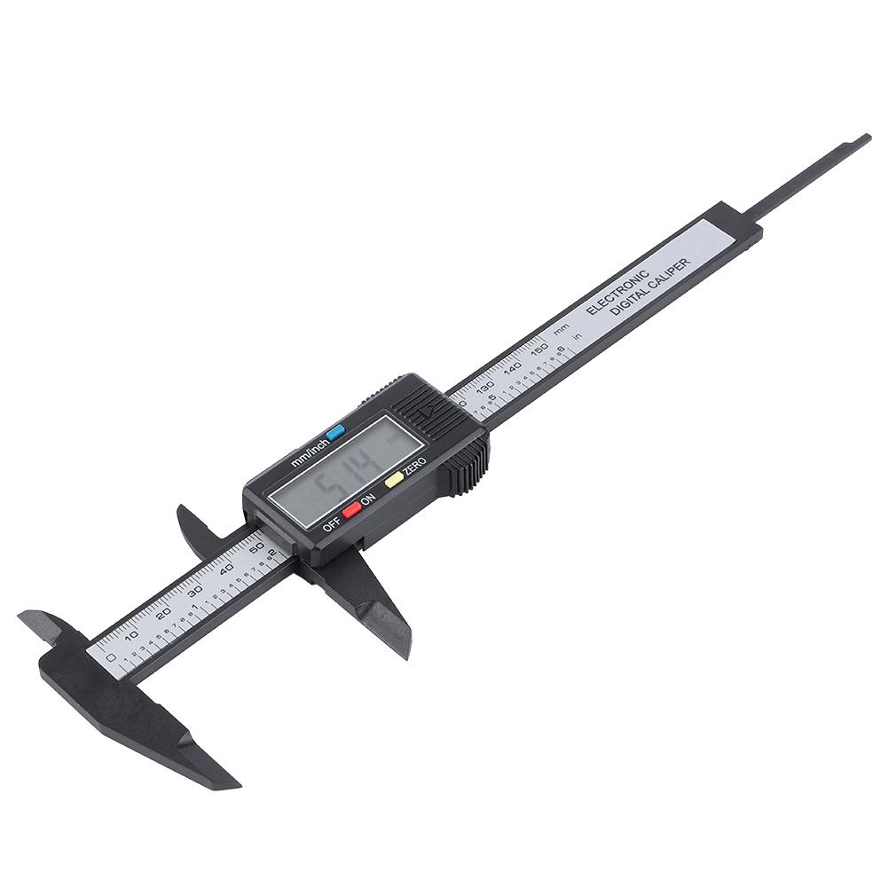 150mm Black Electronic LCD Display Vernier Caliper Ruler Gauge Scribing Measuring Tools