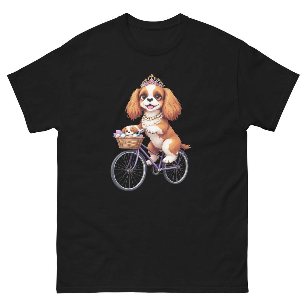 Biking Cavelier King Charles Dog Bike Cycling T-Shirt