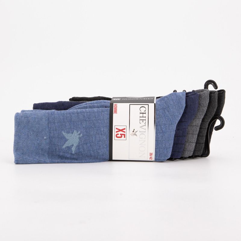 Set of 5 Pairs of Multicoloured Chemsy Socks CHEVIGNON