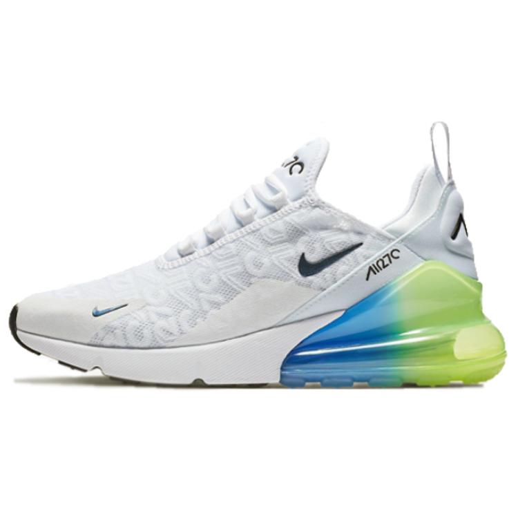 New Nike Air Max 270 White Lime Blast Photo Blue AQ9164-100
