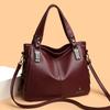Women's Tote Bag Solid Color Shoulder Bag Large Capacity Middle-Aged Mother Bag