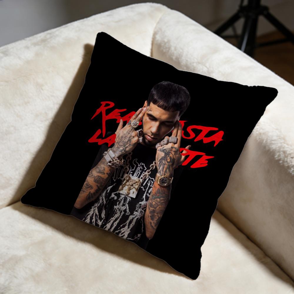 Fashion RReal Hasta La Muerteful Cushion Cover Soft Decorative Pillow Case Suitable for Bedroom Sofa Car Travel Use