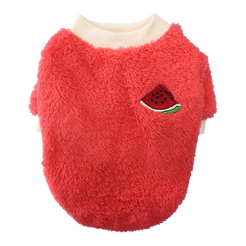 Plaid Fleece Clothes for Small Dogs & Cats - Autumn/Winter French Bulldog Outfit, Two-Legged Design