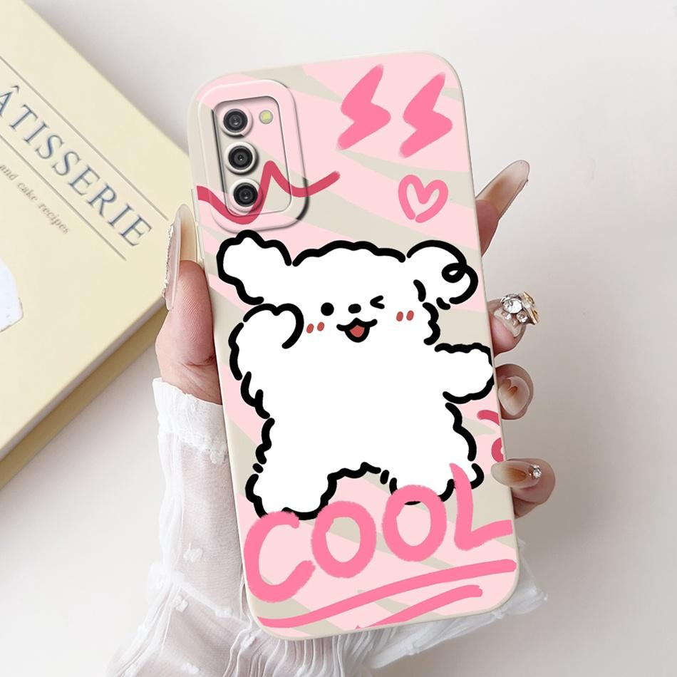 For Samsung Galaxy A03S A02S Cute Panda Rabbit Cartoon Soft Silicone Case For Samsung A02s A03s Camera Protective Phone Cases
