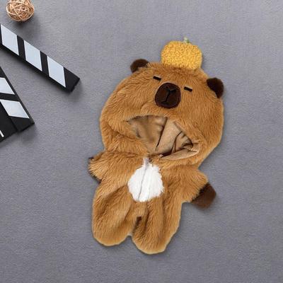 15cm Plüsch Puppenkleidung,Süß,Plüsch Accessoires,Anzieh,Weich,Mode,DIY Capybara Jumpsuit