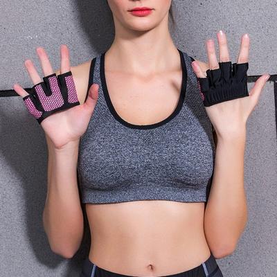 1 Paio Guanti Yoga Fitness Leggeri Traspiranti Antiscivolo Elastici Assorbenti Sudore Sollevamento Pesi Sportivi