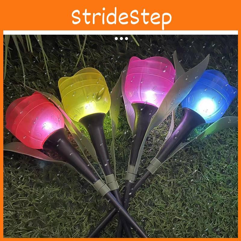 Tulip Garden Table Lamp Solar Powered Led Light For Night Time Illumination.