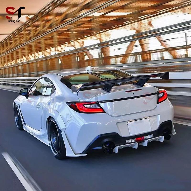 Toyota GR86/Subaru BRZ Carbon Fiber Rear Spoiler with Tail Wing and GT Diffuser.