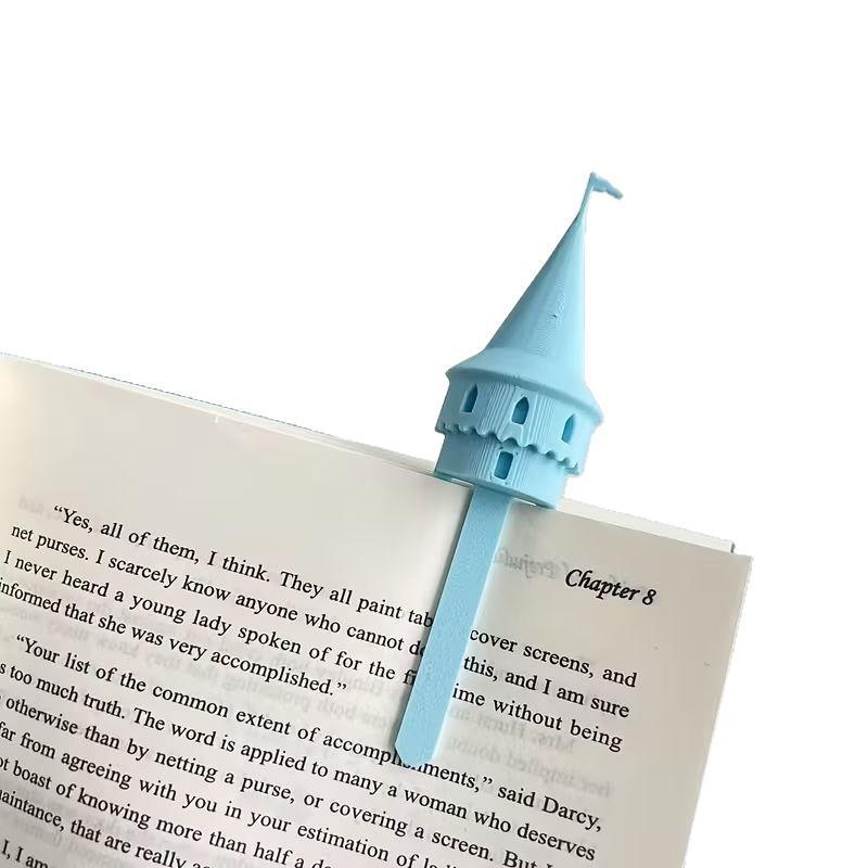 3D Printing Magic Castle Bookmarks Castle Shape Novelty Page Marker Handmade Fun Reading Stationery Reading Accessories