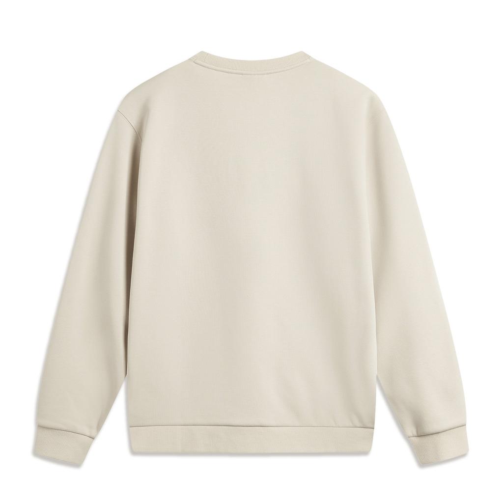 Li Ning Sport Lifestyle Serie Eenvoudig Comfortabel Casual Effen Kleur Veelzijdig Ronde Hals Pullover Los Sweatshirt Unisex sweatshirt AWDVJ43-2