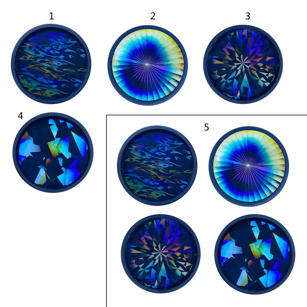 Holographic Light and Shadow Epoxy Resin Silicone Mold DIY Christmas Snowflake Coaster Mould Storage Tray Jewelry Making