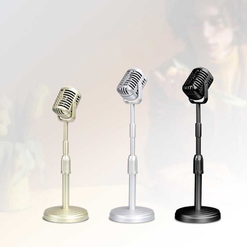Nostalgic Old Fashioned Simulation Microphone Retro Film Photography Accessory for Wedding Photography Faux Mic Props