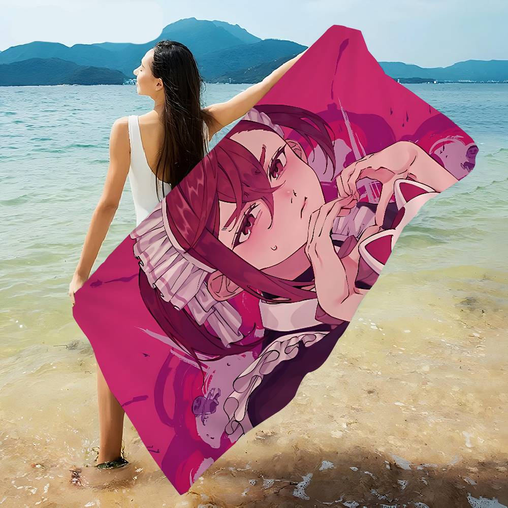DAN DA DAN Anime Microfiber Blanket Quick Drying Beach Towels Oversized Printing Super Absorbent Pool Towel Blanket