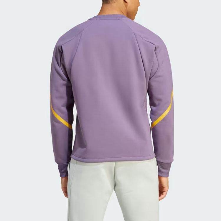 Adidas Real Madrid Designed For Gameday Crew Sweatshirt Men's Purple HY0639