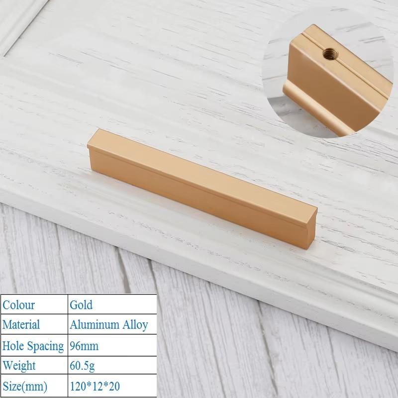 Modern Minimalist Kitchen Cabinet Handle American Style Lengthen T Shape Handle Shoe Wardrobe Drawer Pull Furniture Door Handle