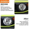 SHINEKA Auto Frontscheinwerfer Lampe Dekoration Abdeckung Aufkleber für Suzuki Jimny 2019 2020 2021 2022 2023 2024 Exterieur Zubehör