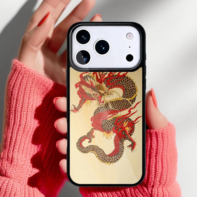 DRAGON TATTOO JAPANESE Phone Case for iPhone 17 16 15 14 13 Pro Max Back Cover for 12 11 Pro Coque