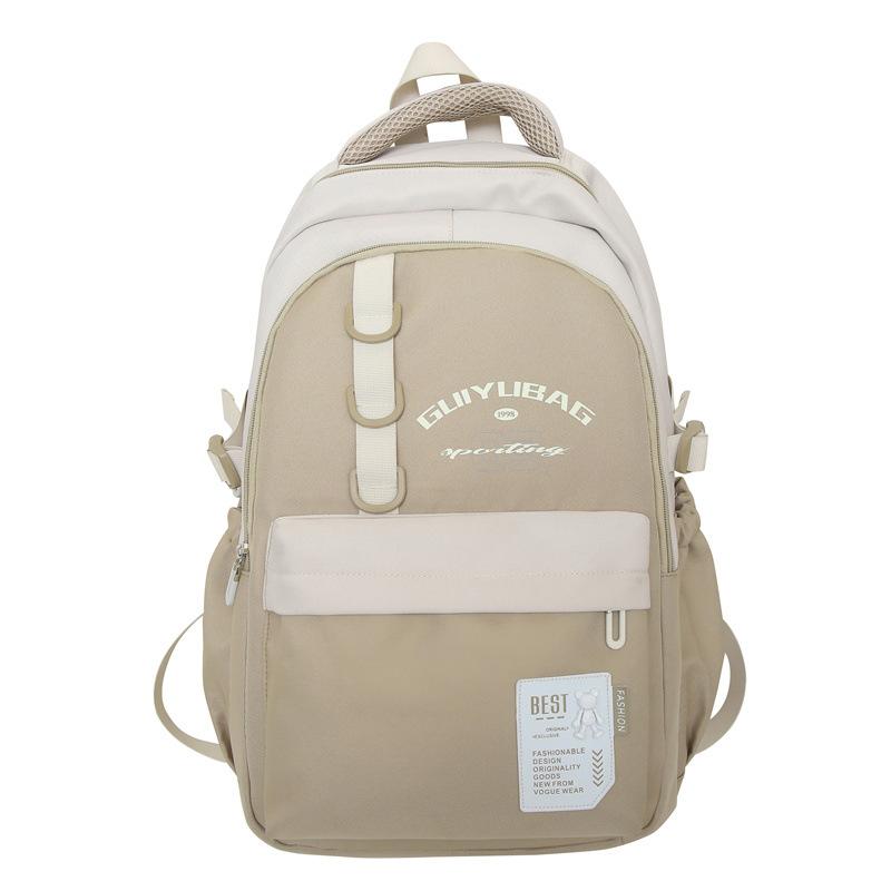 Large-capacity College Style Backpack Simple Casual Sports Korean Couple Backpack