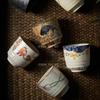 Japanese Ceramic Tea Cup Japanese Restaurant Soup Swallow Cup Office Coarse Pottery TeaCup Tea Set Accessories Drinking Utensils