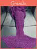 Fairy Tail Wool Mermaid Blanket With Heart Pattern For Cozy Home Decor