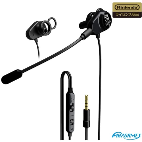 

[Nintendo Licensed Product] Nintendo Switch Dual Duct Gaming Earphones Black
