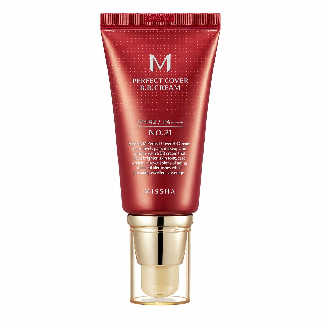 [MISSHA] Feuchtigkeitsspendende BB-Creme SPF42/PA+++, 50ml no.21 brown