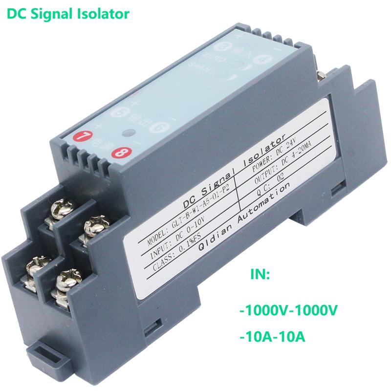 4-20mA to 0-10V Signal Isolator Converter -10A-10A to 4-20mA Signal Converter 0-10V 0-75mV to 4-20mA Galvanic Signal Isolator