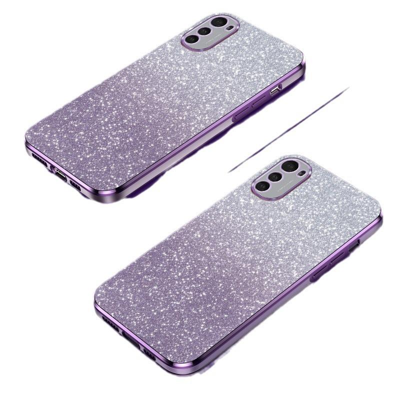 Moto G73 Electroplated TPU Glitter Phone Case: Gradient, Anti-Drop, Soft Shell for E22, G84, G53, G60.