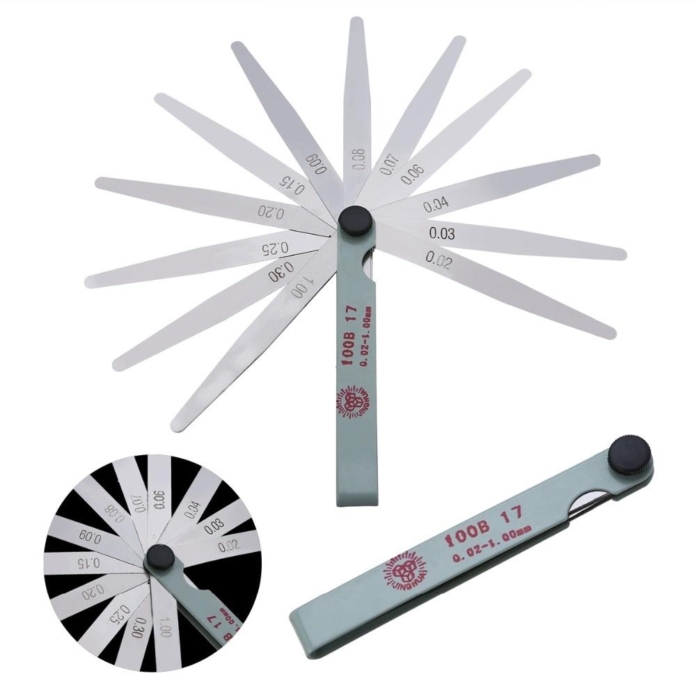 1PC 17 Blade 0.02 To 1mm Thickness Gap Metric Filler Feeler Gauge Measure Tool