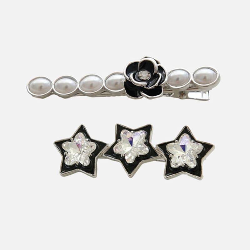 

J.Lauren Monochrome Pearl Cubic Hair Pin H01465 star