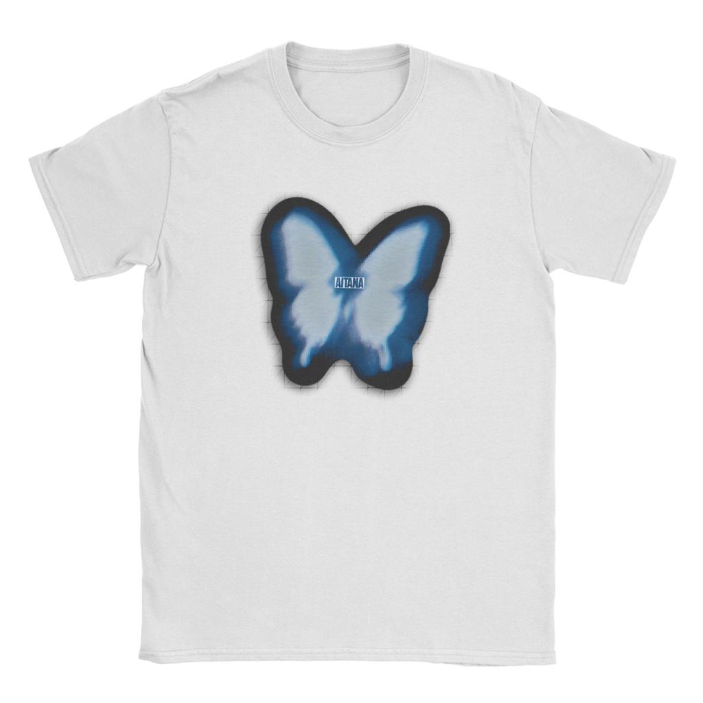 Butterfly Aitana T Shirt Beach  Vintage T Shirts Cotton Hipster Tshirt For Unisex Short Sleeve Print Clothes