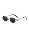 Round Frame Sunglasses for Women Fashion Decor Street Photo Eyewear