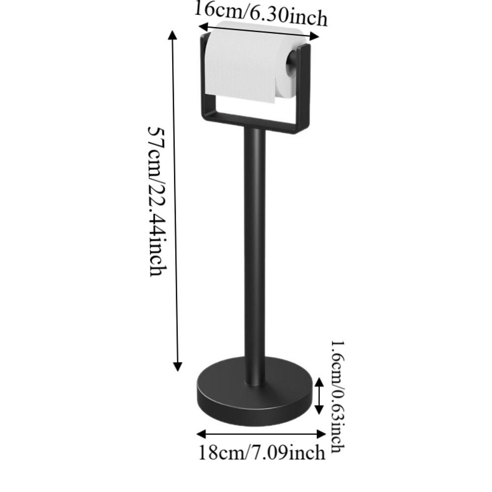 Heavy Base Bathroom Tissue Holder Stainless Steel Free Standing Tissue Dispenser Bathroom