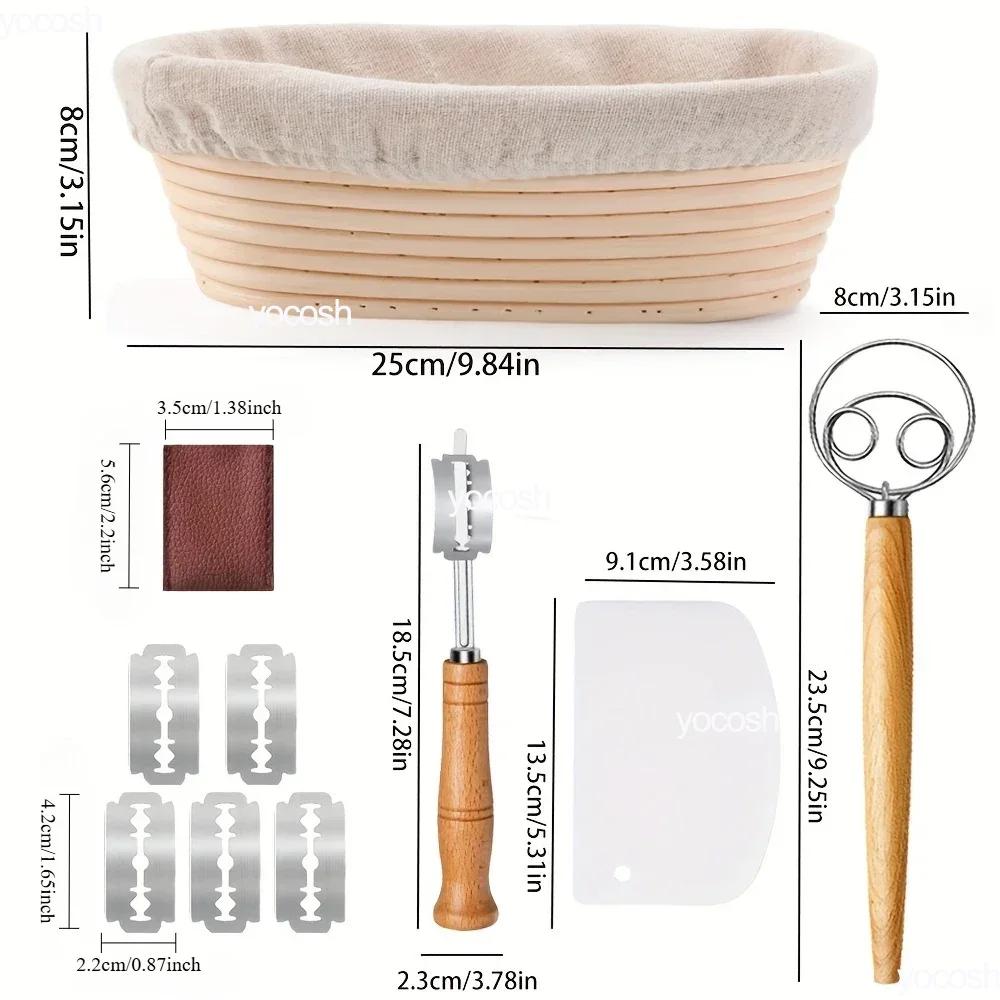 Professional Sourdough Bread Starter Kit 30PCS Sourdough Bread Baking Supplies with Starter Jar Bread Sling Dough Whisk Bags A
