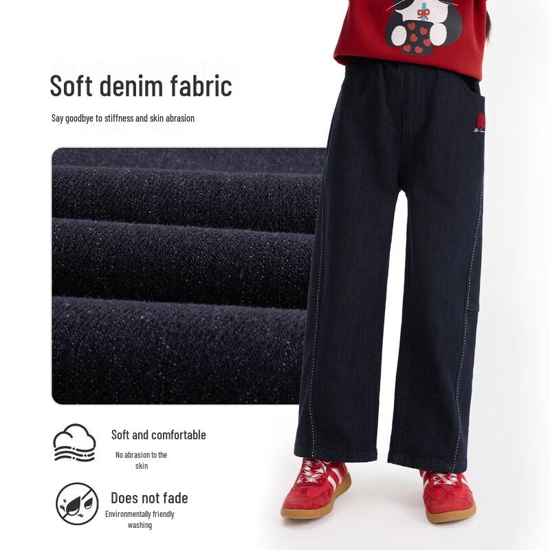 Girls' Casual Straight-Leg Denim Jeans