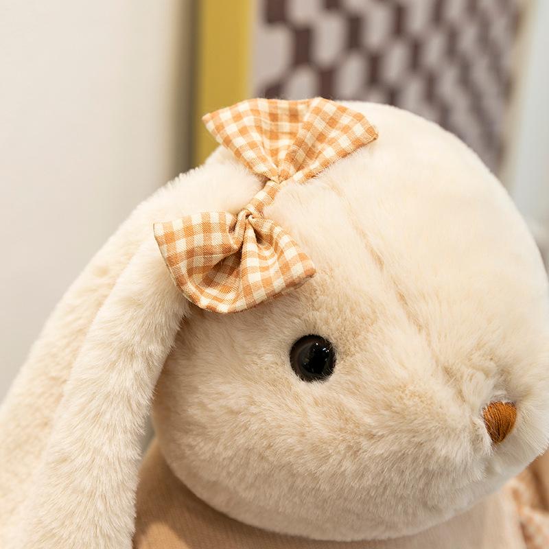 Lily Rabbit Plush Toy Cute Coffee Long Ears Rabbit Doll Ragdoll Birthday Gift Rabbit Machine