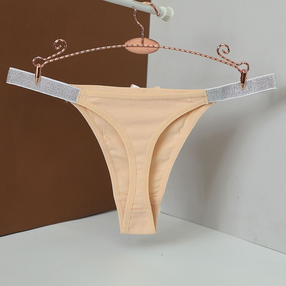 Bow Bowknot Panties Low-waisted Cotton Thong Sweet Women's Briefs  Lingerie