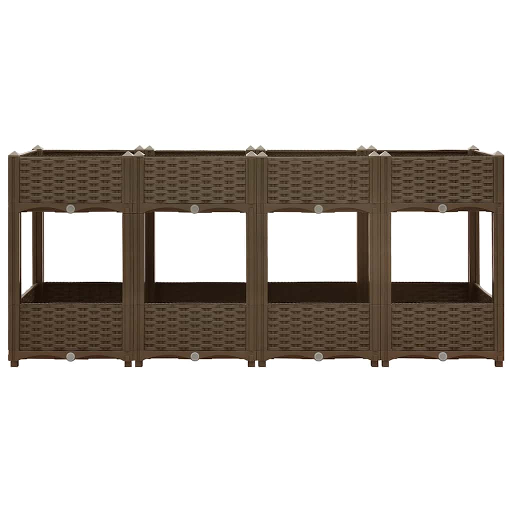 Raised Garden Bed 160 x 40 x 71 cm Polypropylene