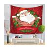 Year 'S Decoration Room Tapestry Santa Claus Series Tapestry Print Home Hanging Beach Cloth Living Room Bedroom Wall Hanging