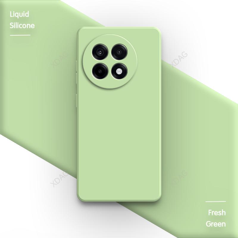 High Qualtiy Phone Case for OnePlus Ace 5 Ace5 Pro Ultra Racing 5Pro 5G Liquid Silicone Square Internal Flocking Soft Back Cover