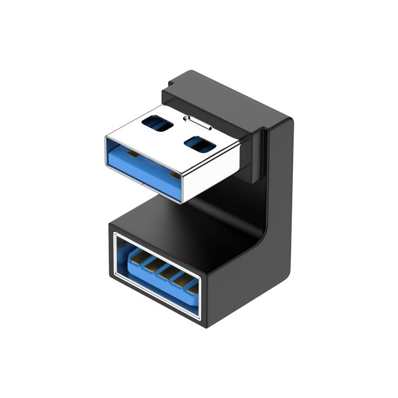180 Degree Elbow USB C Adapter Type C USB C OTG To USB Converter U Shape USB-C 3.0 Connector for Computer Phone Tablet Adapter 3