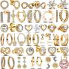 New 925 Silver Gold Color Pearl Earrings Light Luxury Jewelry Exquisite Charm Surprise Gifts for Women