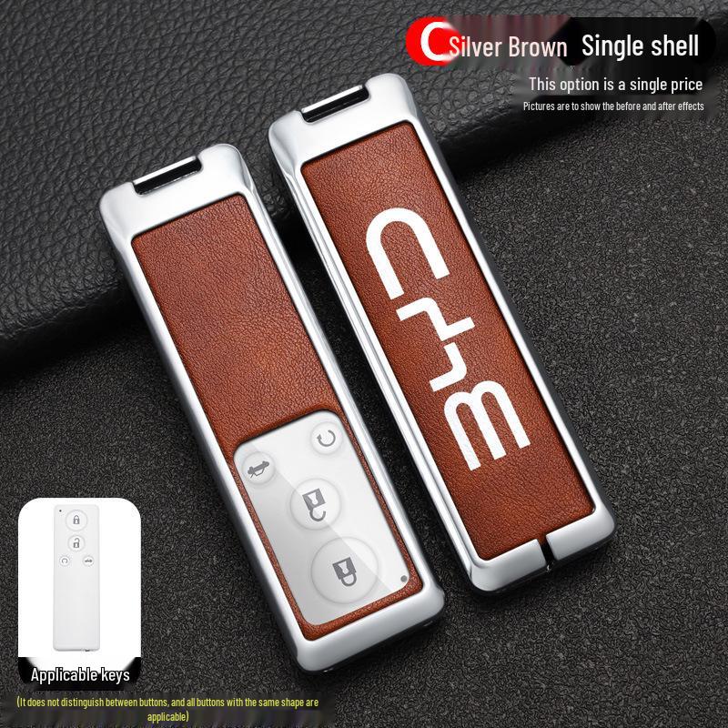 Compatible BYD G5 Car Key Case Cover (2016-2018 Models), High-End Suri Metal Shell.