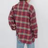 Levis Casual Plaid Long Sleeve Shirt Men shirts Red A0283-0000