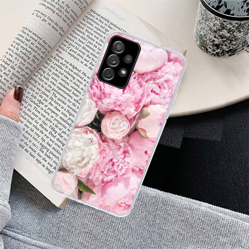 

Elegant Pink Purple Peony Flower On the Vase Phone Case for Samsung Galaxy A17 A16 A15 A14 A13 A57 A56 A55 A54 A53 A37 A36 A35 A Samsung A73