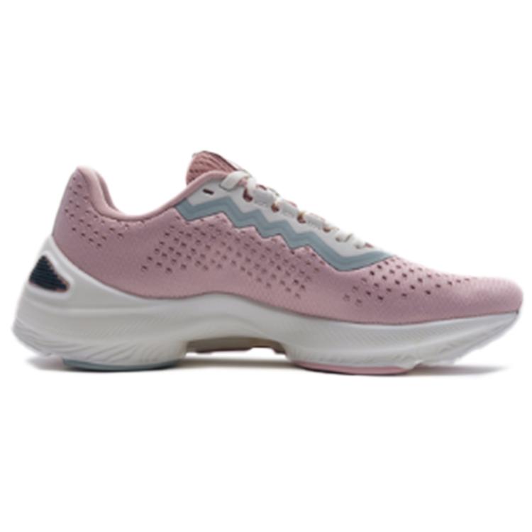 Li Ning Arashi One piece Weaving Slip Resistant Abrasion Resistant Low top Running Shoes Women's Mist Rose Pink ARHQ068-2