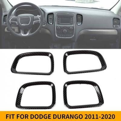 Center Consol Carbon Air Condition Vent Bezel Cover Trim for Dodge Durango 11-20