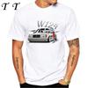 New Summer Fashion Men Short Sleeve W124  Quot Dirty Style TShirt Boy Sport Casual White Tops Vintage Car Hip HopTees