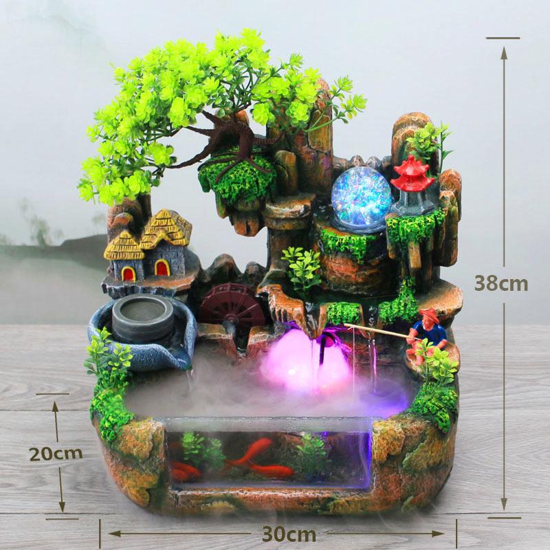 Rockery Circulating Water Fish Tank for Living Room - Small/Medium Aquariums & Desktop Goldfish Tank